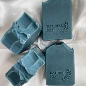 натуральное мыло с голубой глиной
