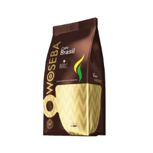 WOSEBA CAFÉ BRASIL 
100 % Арабика
Кофе с нагорных плантаций в Бразилии, получаемый сухим способом.
Длительный процесс обжарки.
Низкая кислотность.
Глубокий аромат, нежный вкус, нотки сладости.