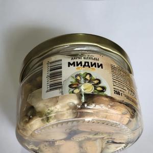 Мидии в рассоле 250г