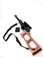 Деревянное оружие (автомат) DIX master ВСС Винторез С механизмом эмитации стрельбы и съёмным магазином 0911