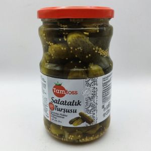 TAMTOS / 670гр/ Маринованные сладкие огурцы с мёдом и семенами горчицы (Salatlik Tursusu) (370гр/670гр) / 12 шт в коробке