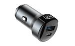 АЗУ Olmio 38W, Type-C +USB, PD, QC, gray 040231