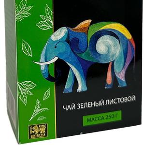 чай зеленый цейлонский байховый крупнолистовой Jessia 250 гр. GREEN TEA   страна происх. Шри-Ланка