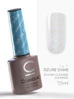 Топ с шиммером без липкого слоя Azure Shine Cosmolac Top Shimmer no cleanse Azure shine 7,5 мл