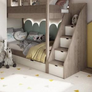 кровать-чердак из массива дерева