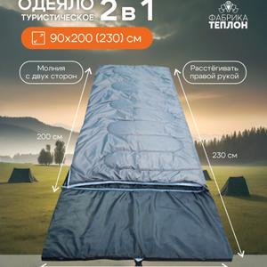 Спальный мешок в развернутом виде