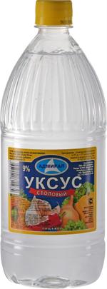Уксус столовый пищевой 9% 1,0л Адмирал
