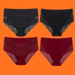 Роскошный Набор Хлопковых Трусиков с Кружевом (большие размеры)