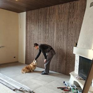 Монтаж и изготовление стеновых панелей из ясеня