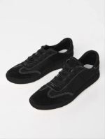 Кроссовки из велюра с сеткой ШК обувь 09113-2 черные ШК-09113-2 черн черн
