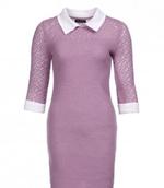 Платье полушерстяное с отложным воротником, цвет розовый Veronika Style ПлОВ2 ПлОВ2