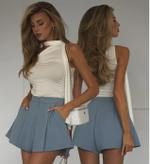 Юбка-шорты (голубой)