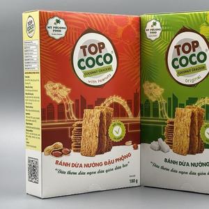 Хрустящие кокосовые крекеры "ОРИГИНАЛЬНЫЕ" и "С АРАХИСОМ" по 180 г