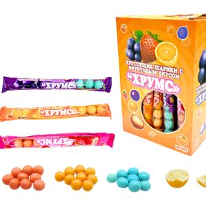 Хрустящие шарики с фруктовым вкусом "Хрумс" 24*30*12г