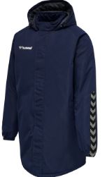 Куртка мужская удлиненная HUMMEL hmlAUTHENTIC BENCH JACKET, (7026) темно-синий, L 205362