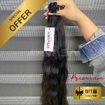 Flat-Tip Hair Extension Natural Wave Nasa Hair Black Color 0032