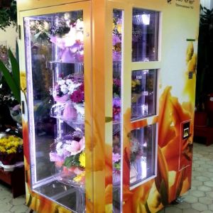 Автомат для продажи цветов в букетах &#34;Flovend - 2&#34; с брендированием по макету заказчика.