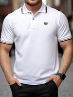 Футболка поло BINS Белая 1