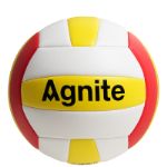 Мяч волейбольный Agnite PVC Volleyball №5, бел/красн./желт. F1253