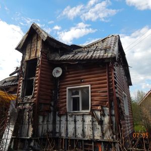 Сгоревший дом утепленный нашим паростеклом НГ