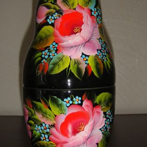 Матрешки с народным орнаментом от оптовика недорого керамические для алкоголя