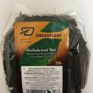 Чай черный байховый индийский, крупнолистовой, TGFOP, 200г