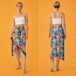 Aurora Vortex — Асимметричная юбка с художественным принтом