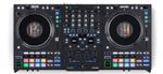 RANE Performer Professional 4-channel Motorized DJ Controller, 32-bit, Floating Point, Double Precision, Cirrus Logic, 24-bit PCM, 48 kHz, MAG FOUR Tension-Adjustable with Contour, Black | Performer 229523