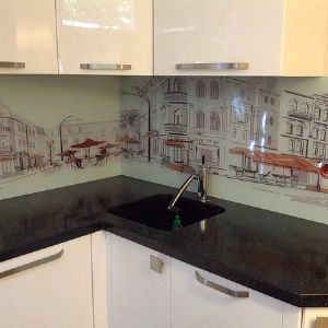 Кухонный фартук с полноцветной фотопечатью