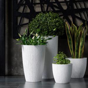 Вазоны - интерьерные кашпо
Вазоны — новая категория в нашей продуктовой линейке. Они представляют собой большие кашпо с вытянутой геометрией, предназначенные для размещения на полу или невысоких постаментах. Несмотря на внушительные размеры, они имеют небольшой вес и легко перемещаются одним человеком. Изготовленные из благородного бетона, вазоны придают интерьеру солидность и статус.Идеально подходят для просторных жилых и коммерческих помещений, а также для создания заметных акцентов в интерьере.

Материал: бетон
Вес: от 8 до 17,7 кг
Для живых и искусственных растений
Поставляются с техническим горшком для посадки растений. 
Диаметр 30 и 36 см,
Высота от 46 до 70 см