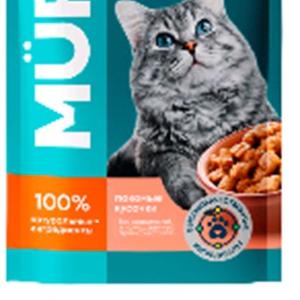 Корм для кошек "MURR" (желе/лосось)75г
код товара 1947442