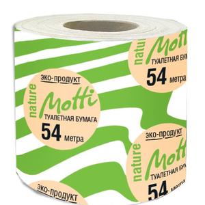 Т/бумага в рул. MOTTI 1-сл, 54м, белая 17г/м.кв.(105472-C)