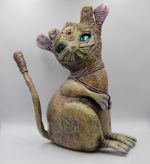 Интерьерная статуэтка "Инопланетный кот"