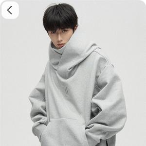 Худи нинзя меланж, материал 3х нитка с начесом