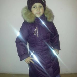 куртка зимняя девичья "Адэль" рост 116-140 ткань верха мембрана