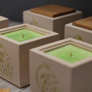 Ароматические свечи в бетоне и в гипсе