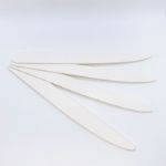Пилка для ногтей kodi professional белая формы нож на деревянной основе, 100/180 грит 600407475281