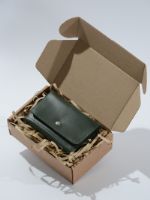 Кожаный кошелек М-1 зеленый W10031
