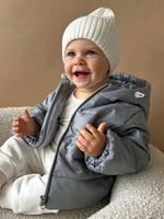 Куртка стеганая серая