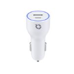 Qayan QCC-107 АЗУ с двойным портом Type-C/USB-C (38w) белый