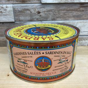 Сардины соленые т.м. &#34;Agostino Recca&#34;, Италия. Нетто 1,7 кг.
Цена: 2102 р. за банку
