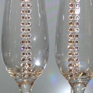 пара бокалов для шампанского, 200мл, с инкрустацией. От 1100руб