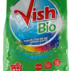 Бесфосфатный стиральный порошок т.м. «VISH BIO», 17кг в ламинированном пакете, на 277 стирок.