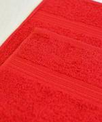 Полотенце махровое с бордюром 70*140 Ituma красный 008
