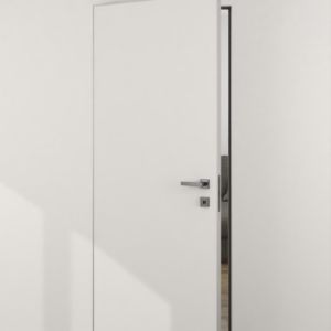 дверь скрытая под покраску, алюминиевая кромка с 4-х сторон (BLACK и SILVER)