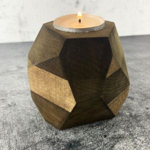Подсвечник деревянный на одну свечу №1