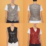 Роскошный жилет из натуральной кожи