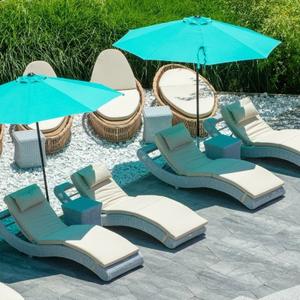 Шезлонги для санаториев и пансионатов из искусственного ротанга от Malacca