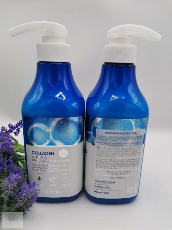 Увлажняющий шампунь-кондиционер FarmStay Collagen Water Full Shampoo and Conditioner Шампунь + Кондиционер