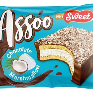 торговая марка  PROSWEET кекс assoo c кокосовой посыпкой 40g
